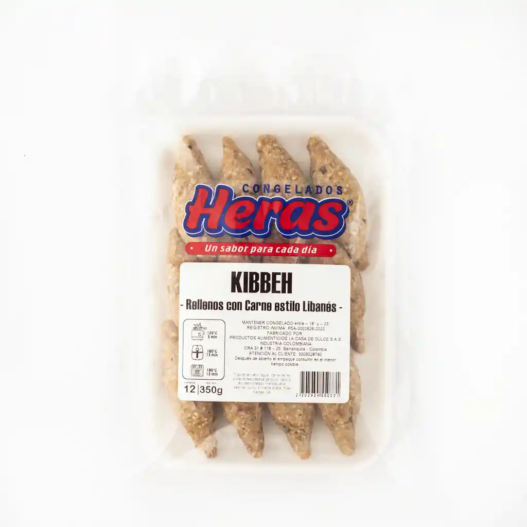 Heras Kibbeh Relleno con Carne Estilo Libanés Congelados