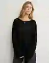 Suéter Tejido Mujer Negro Talla Small 1530064 American Eagle