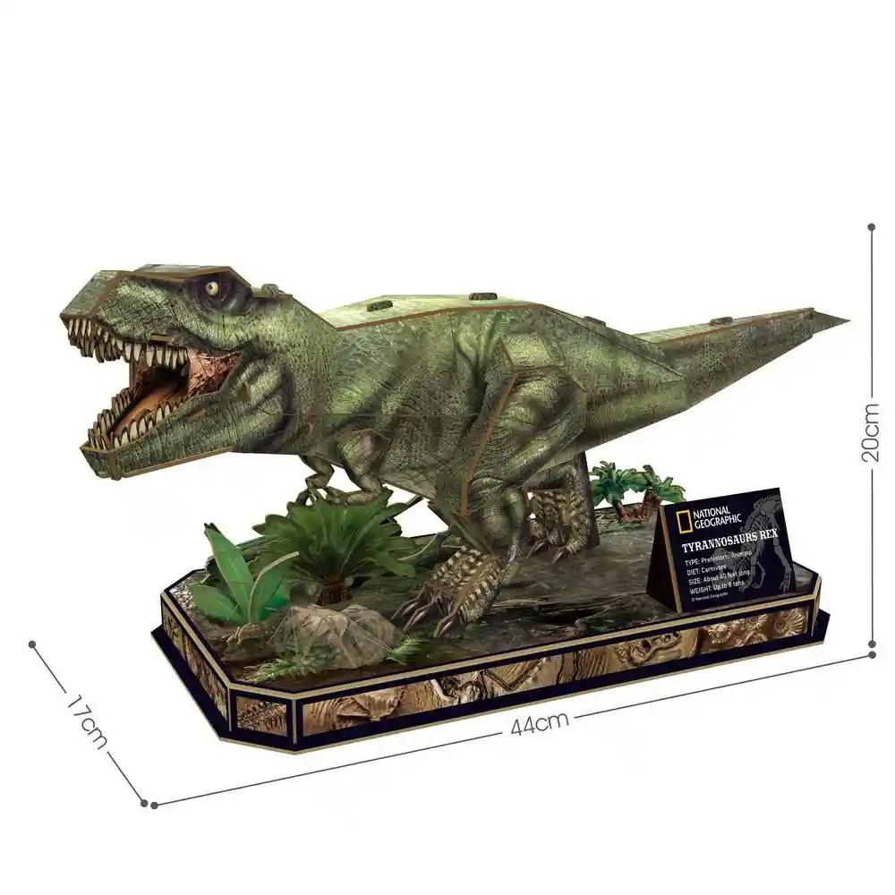 Zuru Inc Rompecabeza Rex Nat Geo e 3D