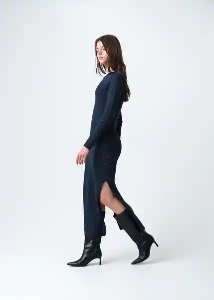 Vestido Azul Pacífico Talla M Mujer 473G086 Naf Naf