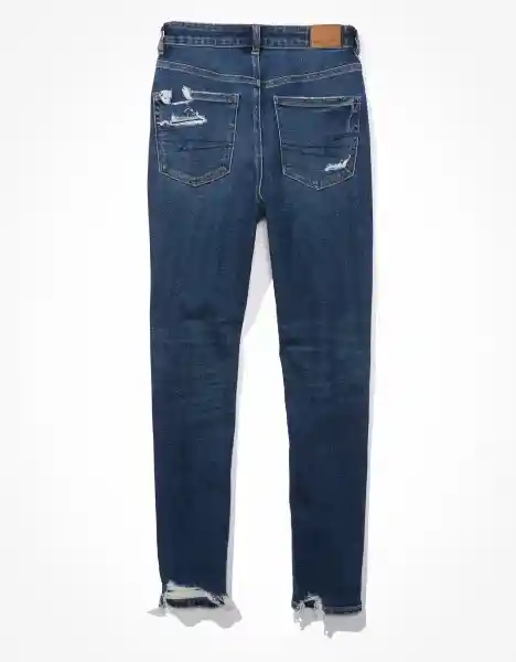 Jean Denim Mom Mujer Azul Talla 2 American Eagle