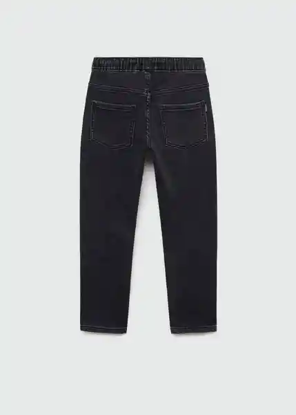 Jean Comfy Tejano Negro Talla 07 Niños Mango