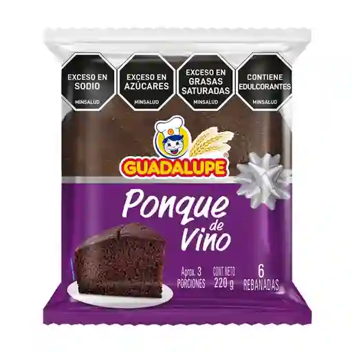 Ponqué Navideño de Vino Guadalupe