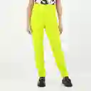 Pantalón Tiro Alto Bota Recta Verde Talla 14 - 536547