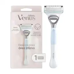 GILLETTE Venus Área Íntima Cuchilla de Afeitar Mujer Máquina de Afeitar con Barrera Anti irritación Depilación Zona Íntima 1 Ud