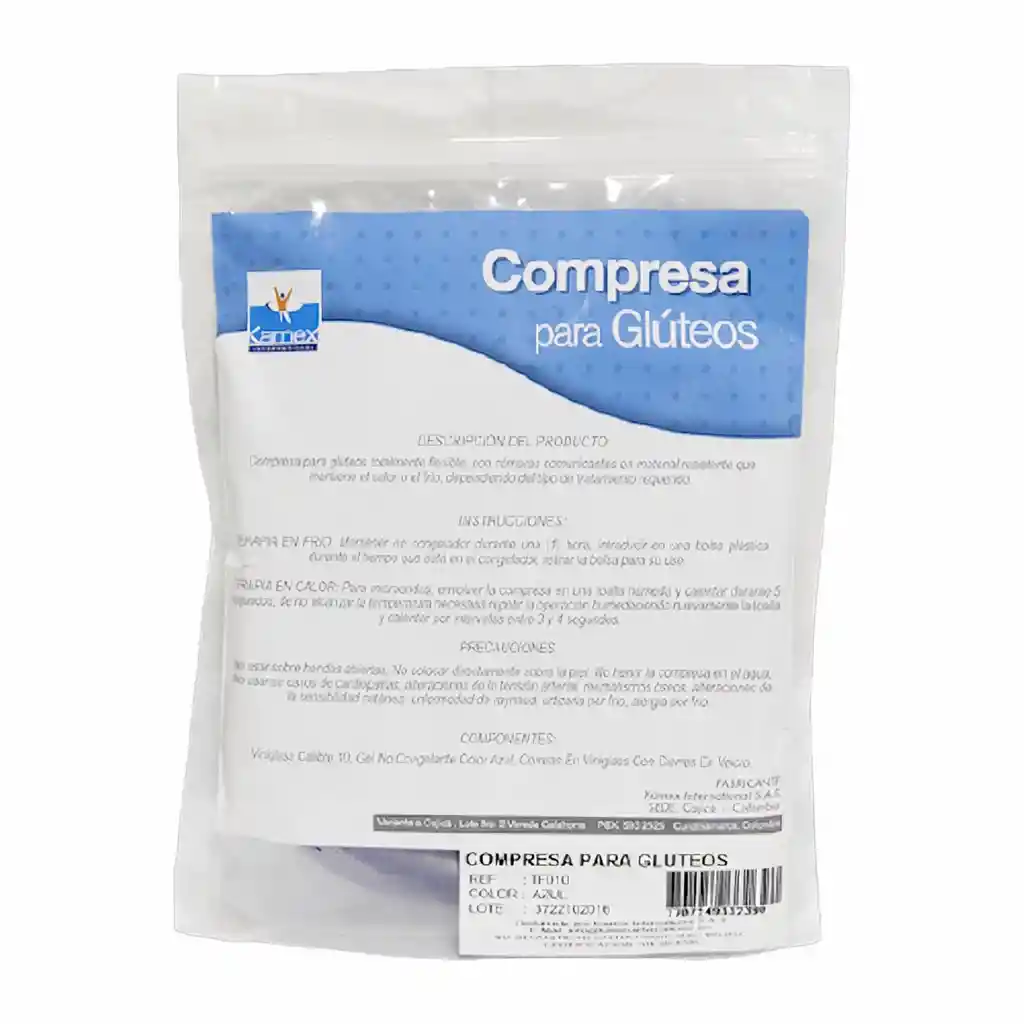 Kamex Compresa Para Glúteos Azul