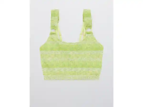 American Eagle Bralette Sin Costura Menta Vibrante Medium