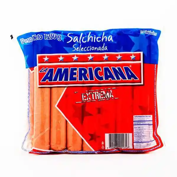 Salchicha Americana Selecx1250