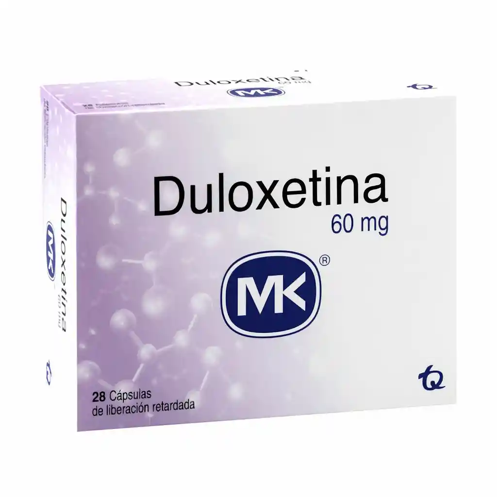 Duloxetina Mk Antidepresivo en Cápsulas con Gránulos con Recubrimiento Entérico