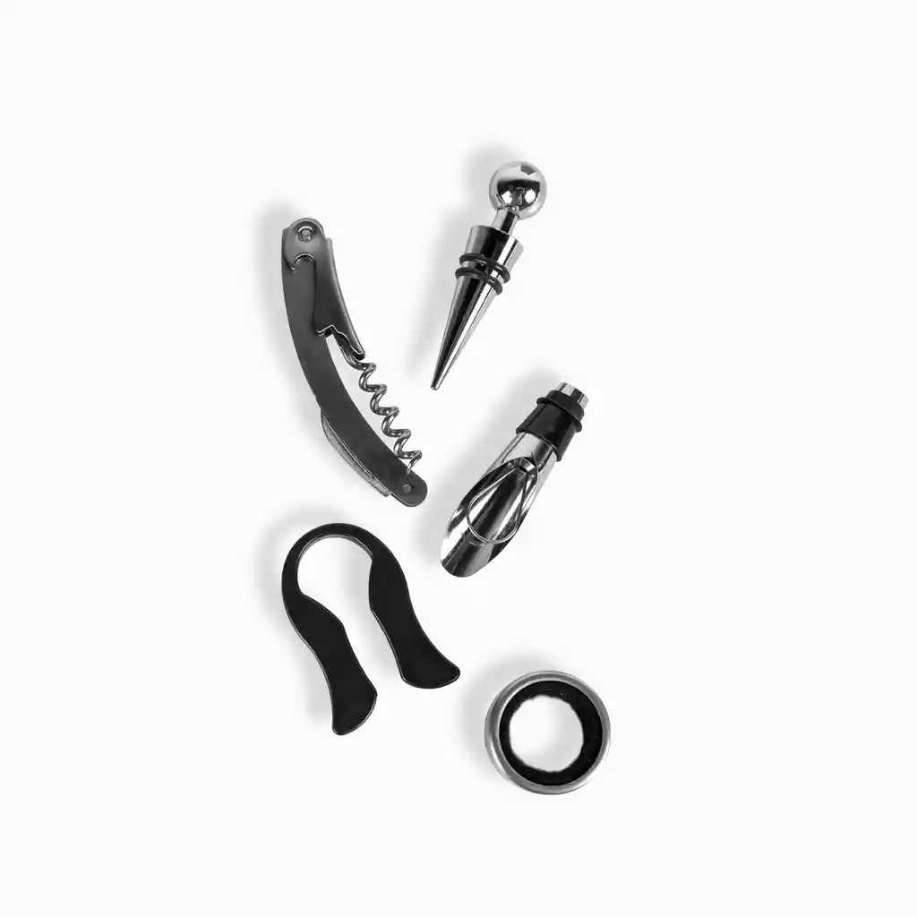 Set Para Botella Vino Ambiente Gourmet