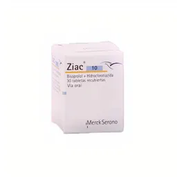 Ziac Merck 10 Mg 30 Tabletas A Pae