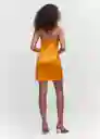 Vestido Nori Amarillo Talla S Mujer Mango