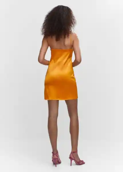 Vestido Nori Amarillo Talla S Mujer Mango