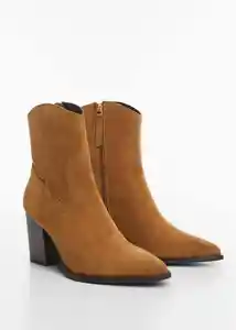 Botines Adri Tabaco Talla 37 Mujer Mango
