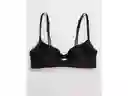 American Eagle Brasier Aerie Real Happy Negro Real Talla 32 B