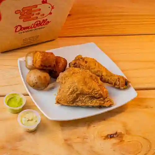 1/4 Pollo Apanado