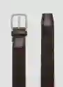 Cinturón Elastic Chocolate Talla 90 Hombre Mango