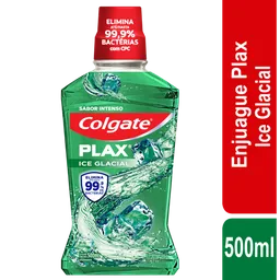 Enjuague Bucal Colgate Plax Ice Glacial Botella 500 ml