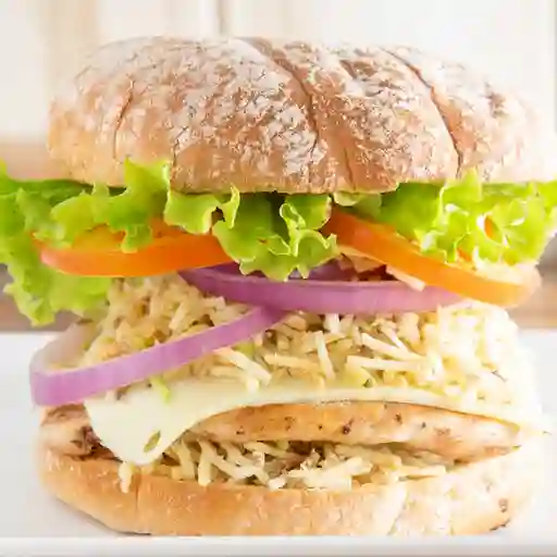 Hamburguesa maxi pollo clásica