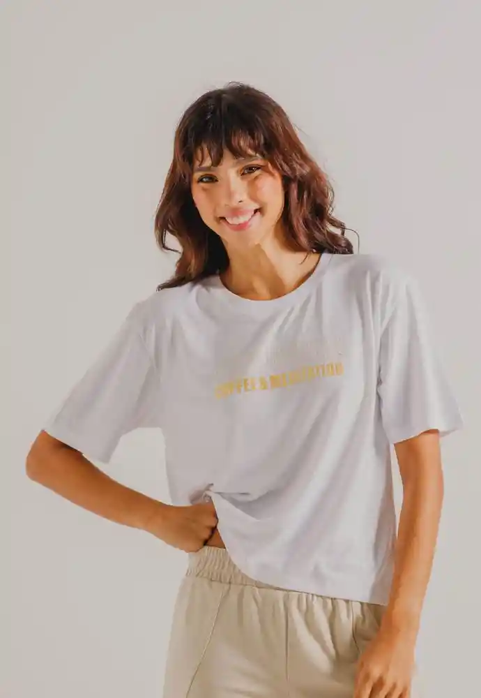 Camiseta Pijama L-blanco