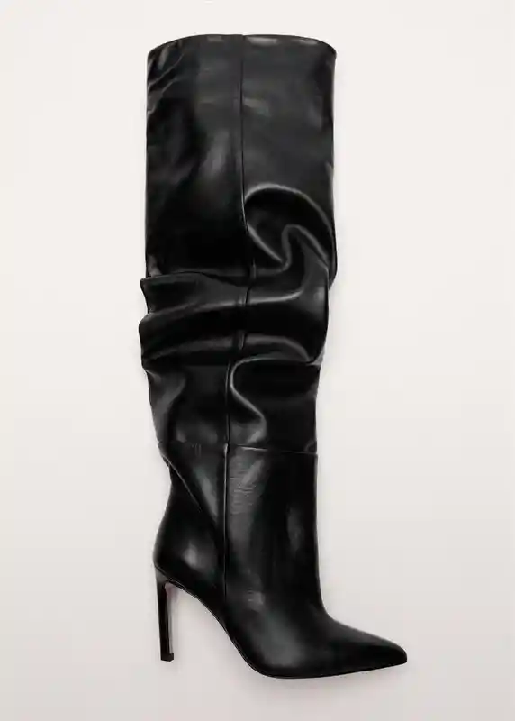 Botas Lizan Negro Talla 40 Mujer Mango