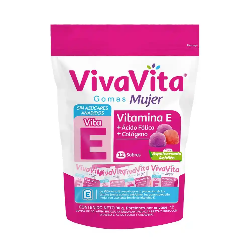Gomas Vivavita Mujer Doypack X12 Sob