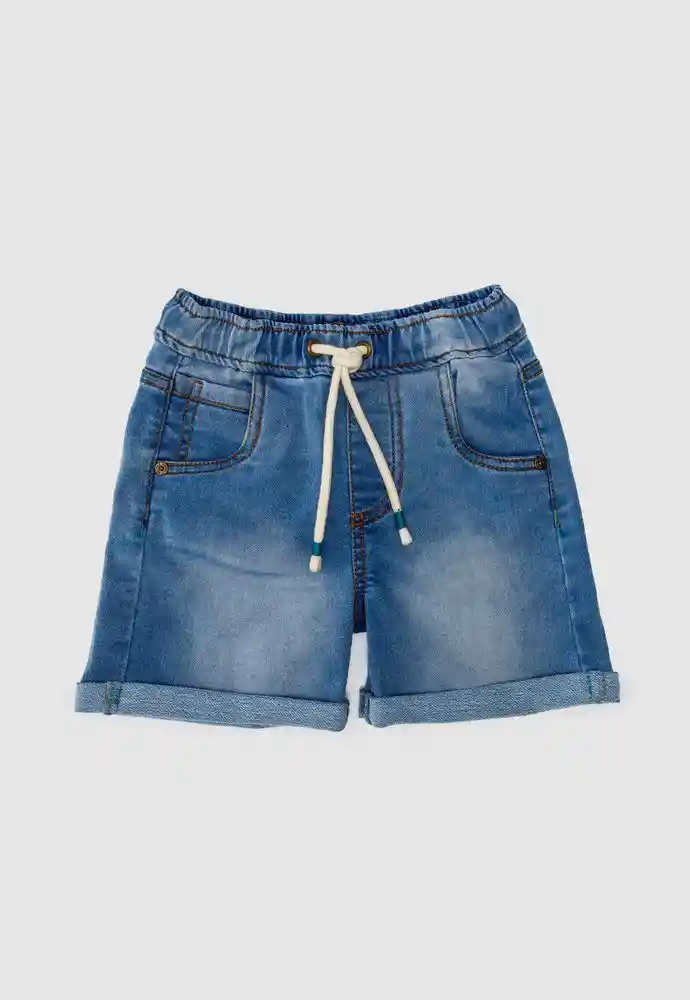 Bermuda Denim 9/12meses-azul