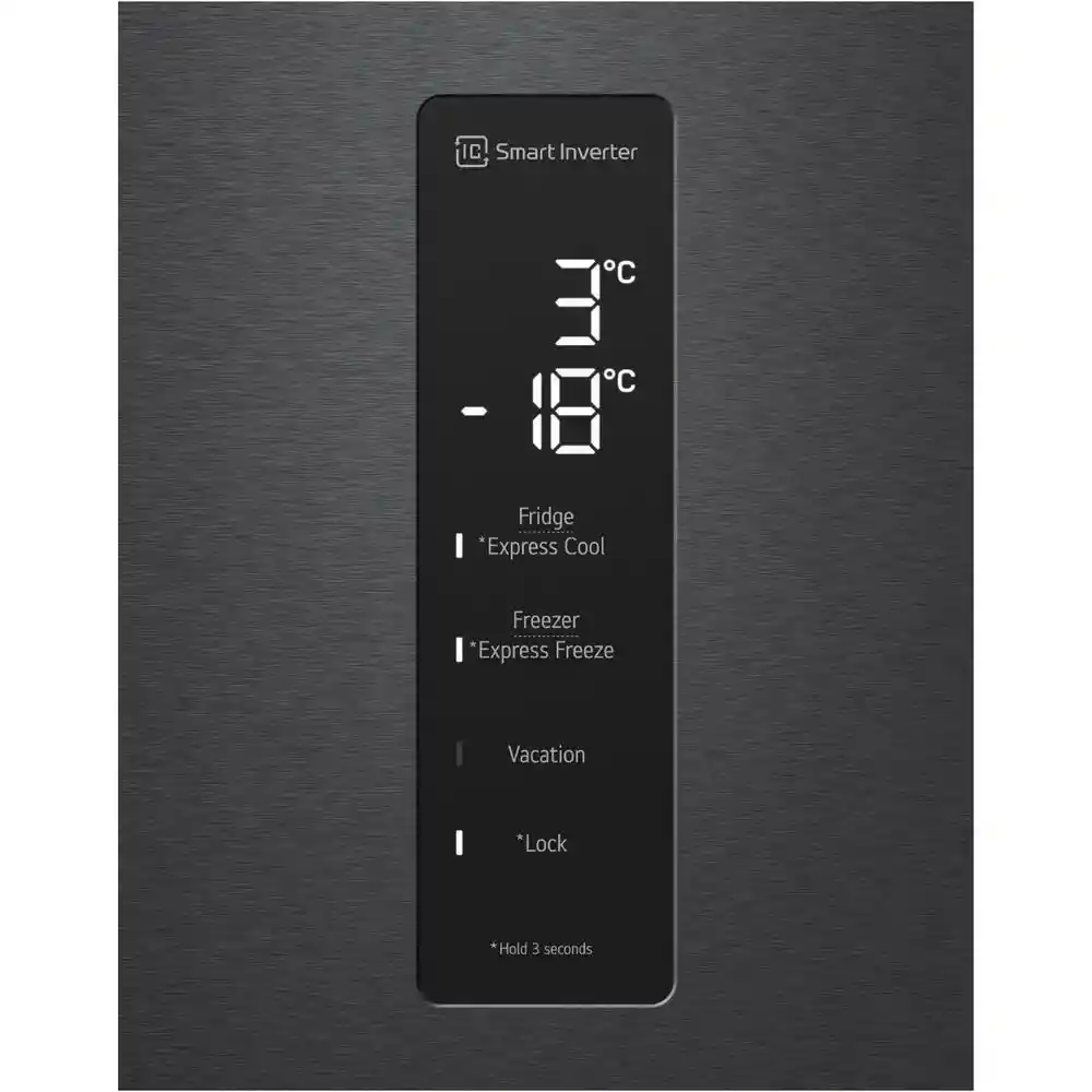 Nevera Lg No Frost Congelador Inferior Gb45wptamccclm Gb45wpt.amccclm Negro