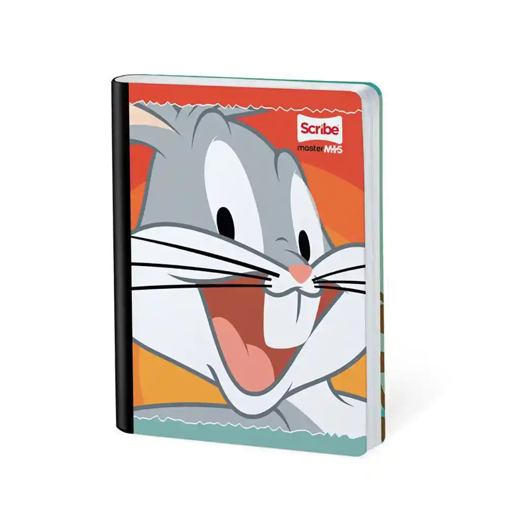 Cuaderno Looney Tunes+ Rayado 100 Hojas Cosido Scribe