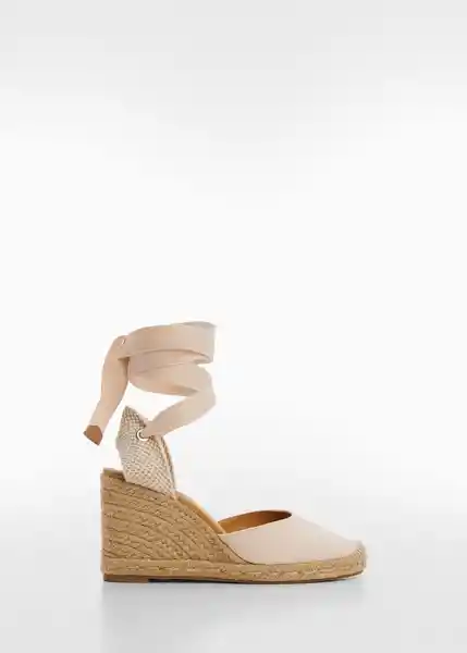 Zapatos Georgina Beige Talla 40 Mujer Mango