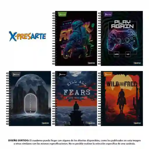 Cuaderno Mixto 180 Hojas Argollado Tapa Dura Norma
