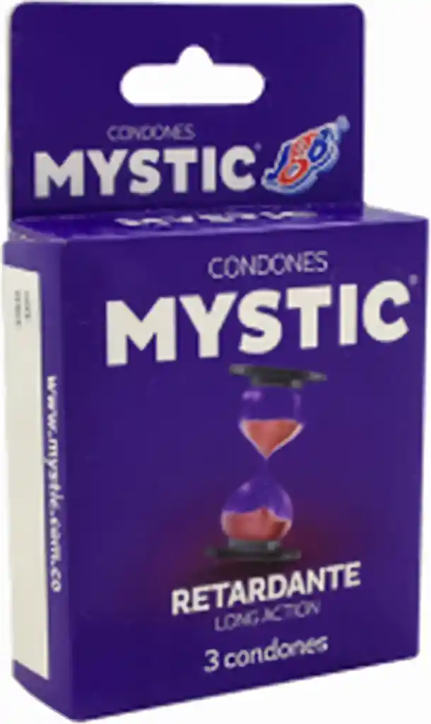 Mystic Condones Retardante Long Action x 3 Unidades