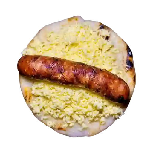Chorizo con Arepa