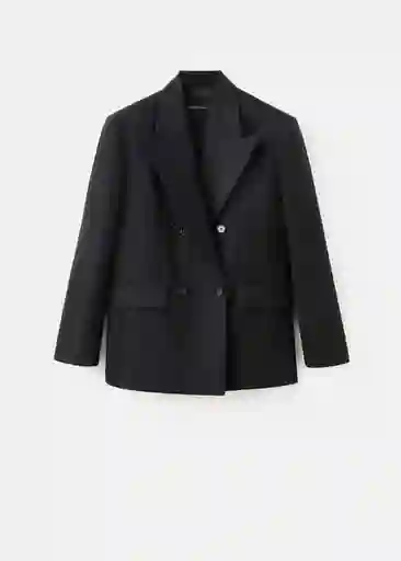 Blazer Americana Beverly Negro Talla S Mujer Mango