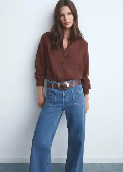 Jean Jessie Tejano Medio Talla 32 Mujer Mango