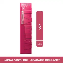 Maybelline Labial Líquido Superstay Vinyl Ink Tono 20 Coy