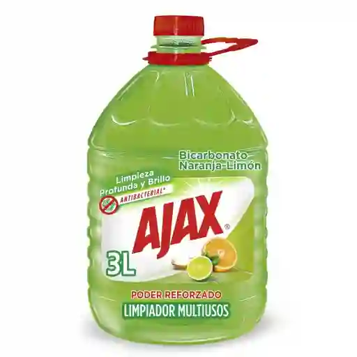 Ajax Limpia Pisos Bicarbonato Naranja Limón 3 L