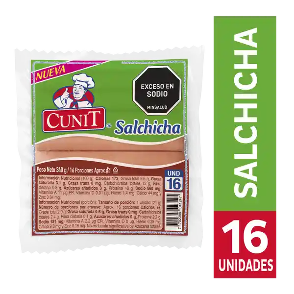 Cunit Salchicha 340 g