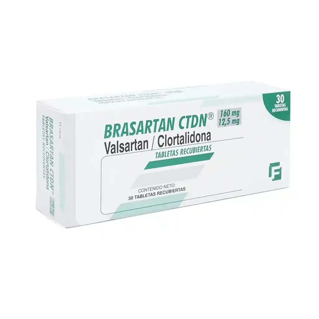 Brasartan Ctdn Valsartan/clortalidona 160/12.5 Mg