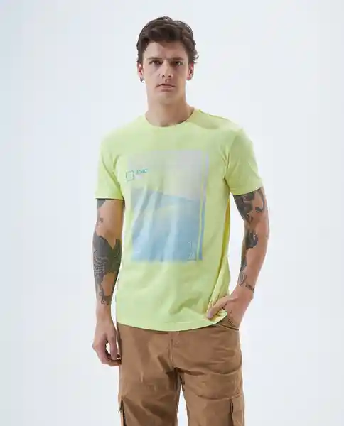 Camiseta Hombre Amarillo Talla XS 841F000 Americanino