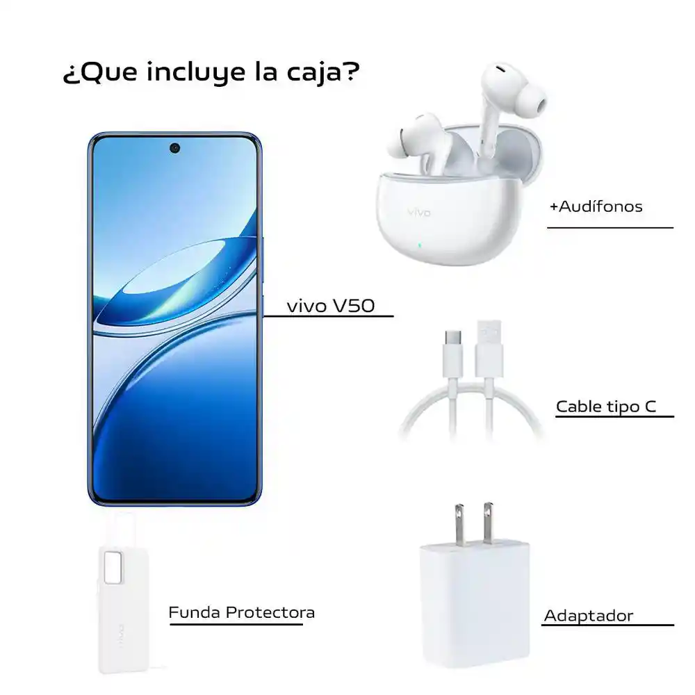 V50 512gb Azul + Buds Vivo V50 512gb 512 Gb 12 Gb Ram Azul + Buds