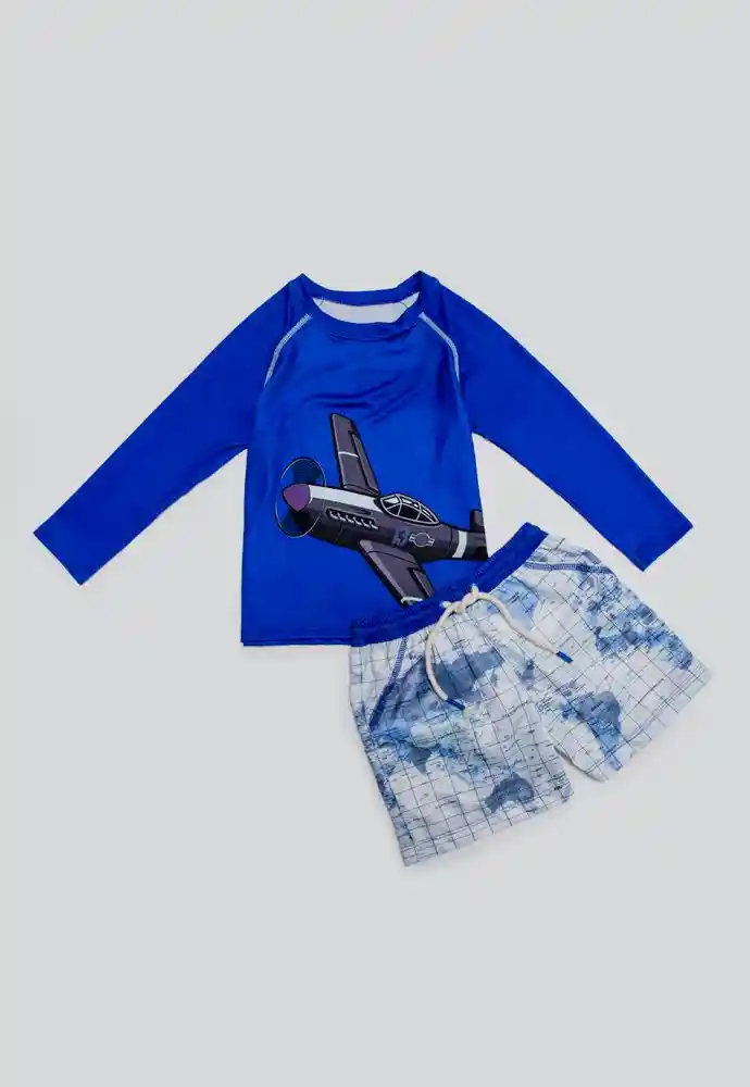 Conjunto Bano 5t-azul