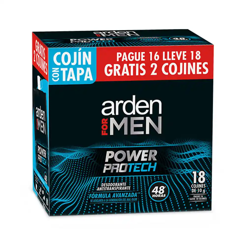 Arden For Men Desodorante Power Protech en Crema Caja x 18