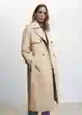 Abrigo Trench Angela Beige Talla 18 Mujer Mango