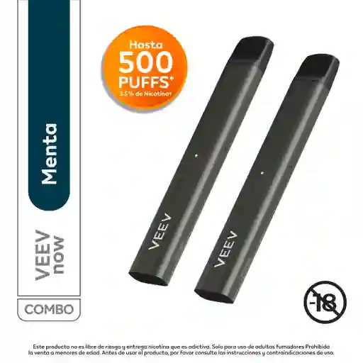 2 x Veev Menta 500 Puffs