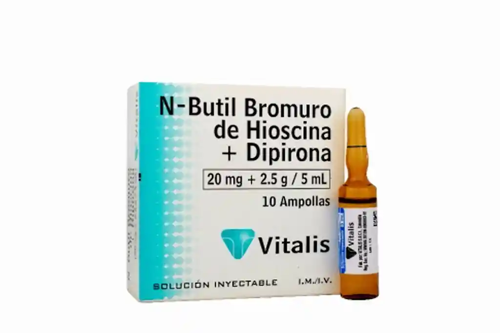 N-butil Bromuro+Dipirona (20Mg+25G/5Ml)