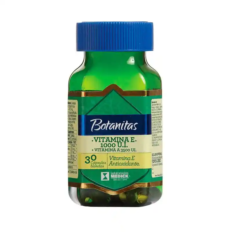 Botanitas Vitamina E (1000 UI) + Vitamina A (3500 UI)