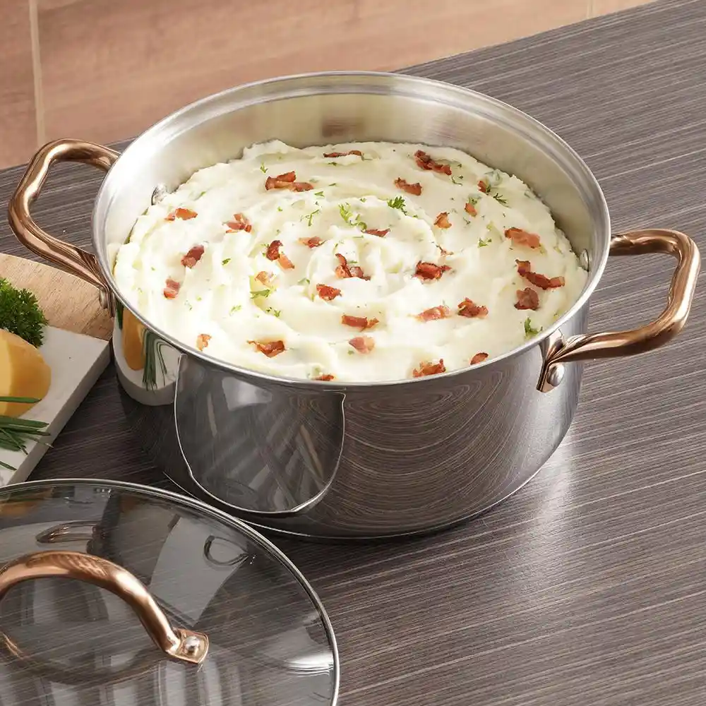 Olla en Acero Universal Acero Inoxidable Zafiro 1 Pieza Plateado