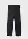 Pantalón Newcola Negro Talla 36 Mujer Mango