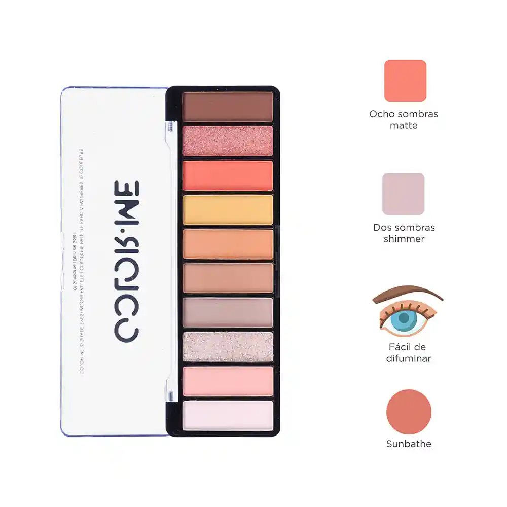 Miniso Paleta de Sombras de Ojos Color me Sun Bathe 10 01